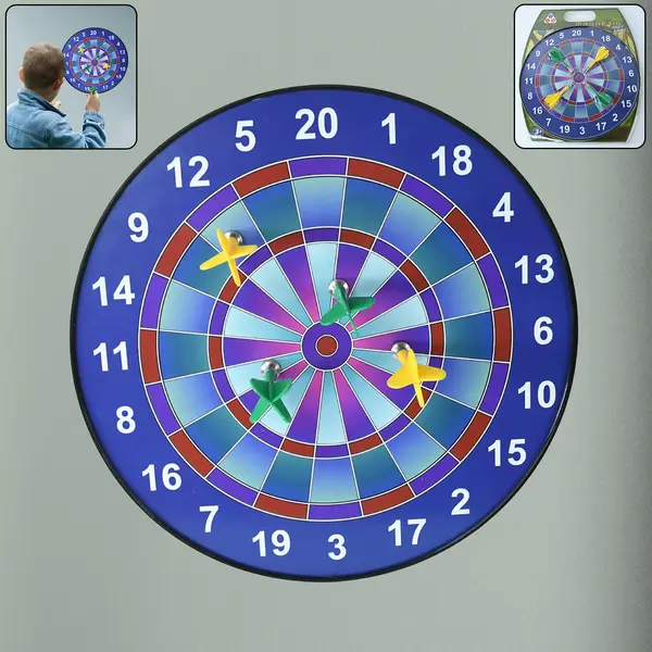 [19102_magnetic_dart_game_set_ttg02] Magnetic Dartboard Game Set for Kids & Adults