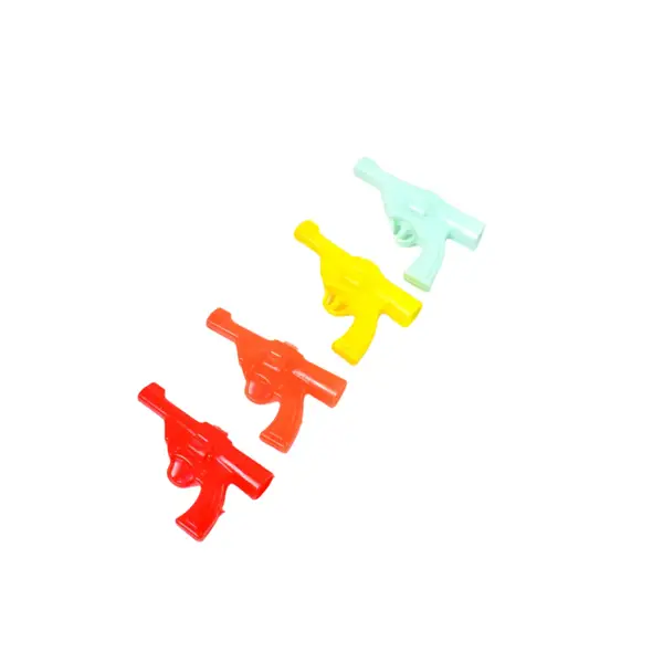 [18791_gun_pencil_top_1pc_atp203] Gun Shape Pencil Top For Kids Office, Small Gun Toy (1 Pc / Mix Colour & Design)