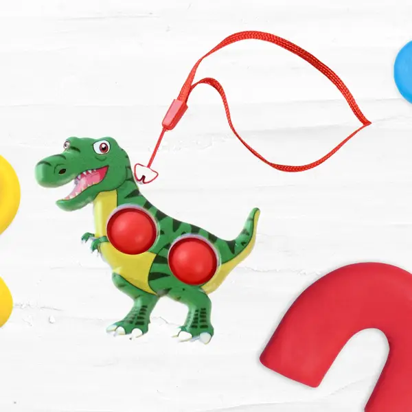 [19126_silicone_push_toy_keychain_1pc_no13] Silicone Push Bubble keychain Toy  (1 Pc)