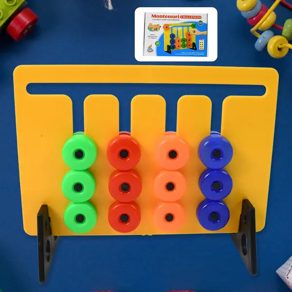 [18746_montessori_slide_puzzles_toy_set] Montessori Slide Puzzles Toys for Kids (36 Challenges / 1 Set)