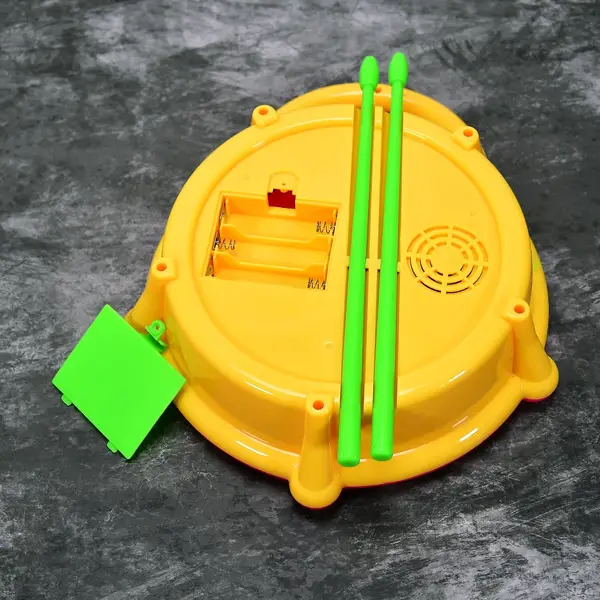 [4461_flash_drum_toy] Flash Drum Toy – Colorful Musical Drum with Light Effects, Best Gift for Kids