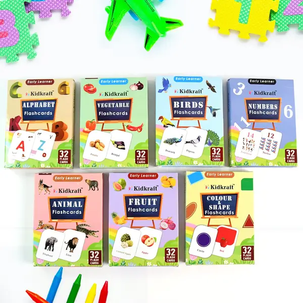 [19260_learner_flashcard_combo_set_224pc] 7-in-1 Kidkraft Early Learner Flashcard Combo Set ( 224 PC  CARD)