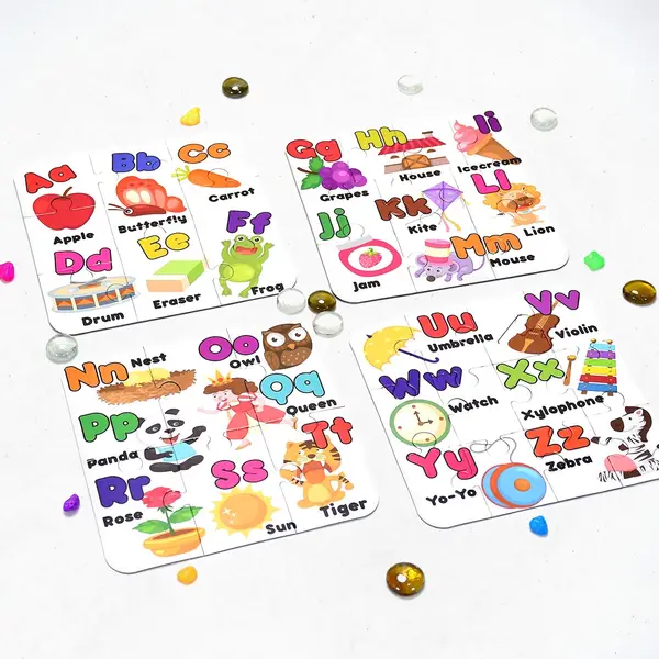 [4052_abcd_jigsaw_puzzle_toy] ABC Jigsaw Puzzle Toy for Children (4-Pcs Pack)