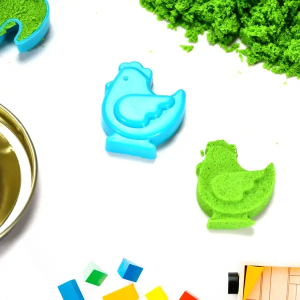 [1960_at60_creative_sand_tube] Kinetic Sand Kit – Soft Sand Clay for Kids' Activities