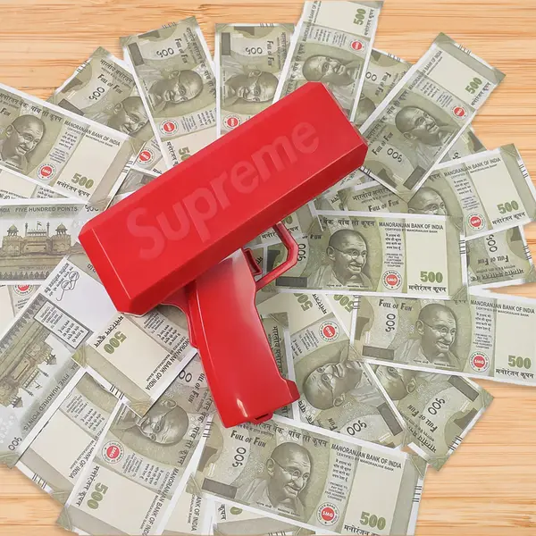 [4514_money_cash_cannon_gun] Money Gun Shooter Cash Spray for Party,Wedding, Birthday
