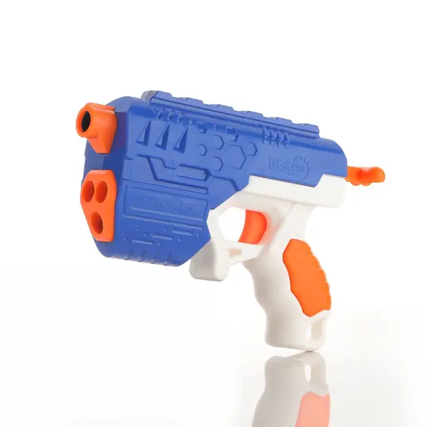 [1967_at67_hi_arm_striker_gun] Hi-Arm Gun with 10x Foam Suction Bullets, ABS Plastic, Target Shooting