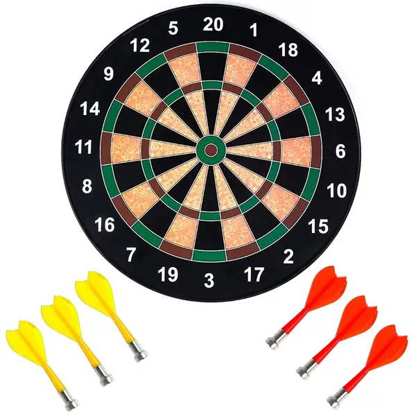[4662_magnetic_dart_game] Portable Magnetic Score Dart Board Set