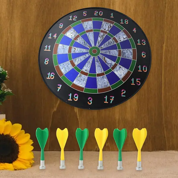[19105_magnetic_dart_game_set_ttg04] Magnetic Dart Board Game Set with 6 Safe Darts for Kids & Adults