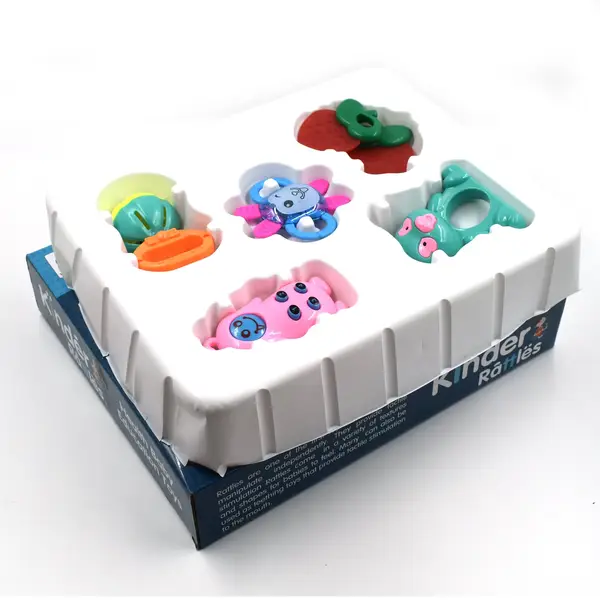 [1954_at54_6pc_rattles_b_toy] AT54 Rattles Baby Toy and game for kids and babies for playing and enjoying purposes.