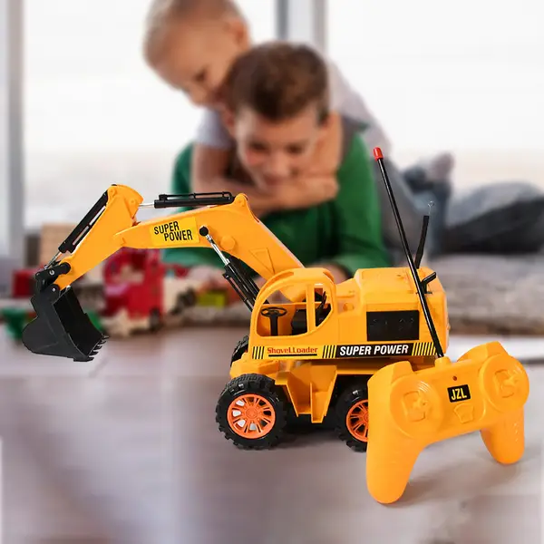 [17925_remote_control_jcb_toy] Plastic JCB Construction Toy Remote Control JCB Toys for Kids Boys, Super Power Remote Control JCB Truck Construction Toy (1 Set)
