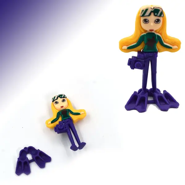 [4429_30pc_int_jalpari_toy_atp209] 30pc Colorful mermaid (jalapari) dolls toy