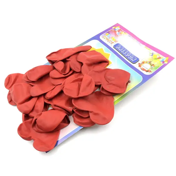 [8893_heart_balloon_20pc_no7] Heart shaped balloons Kinds of Rainbow Party Latex Balloons for Birthday / Anniversary / Valentine's / Wedding / Engagement Party Decoration One Color (20 Pcs Set)