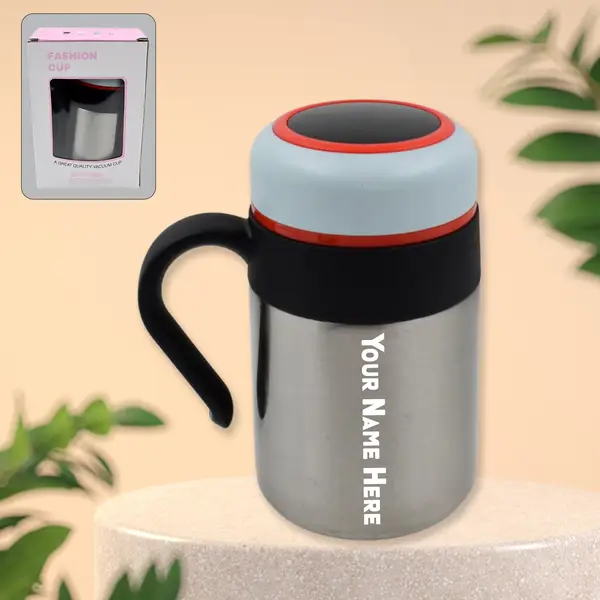 [DSIN 13226] Customize Stainless Steel Mug / Bottle Vacuum Insulated Cup With Handle & Small Cup (420 ML)