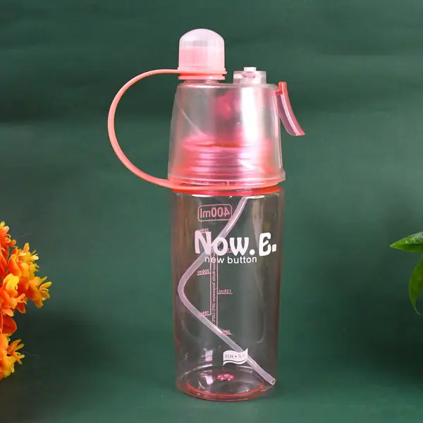 [DSIN 8498] Customize Plastic 2 In 1 Mist Spray Water Bottle (Multicolor / 400 ML / 1 Pc)