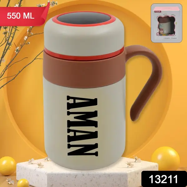 [DSIN 13211] Customize Stainless Steel Mug / Bottle Vacuum Insulated Cup with Handle & Small cup (550 ML)