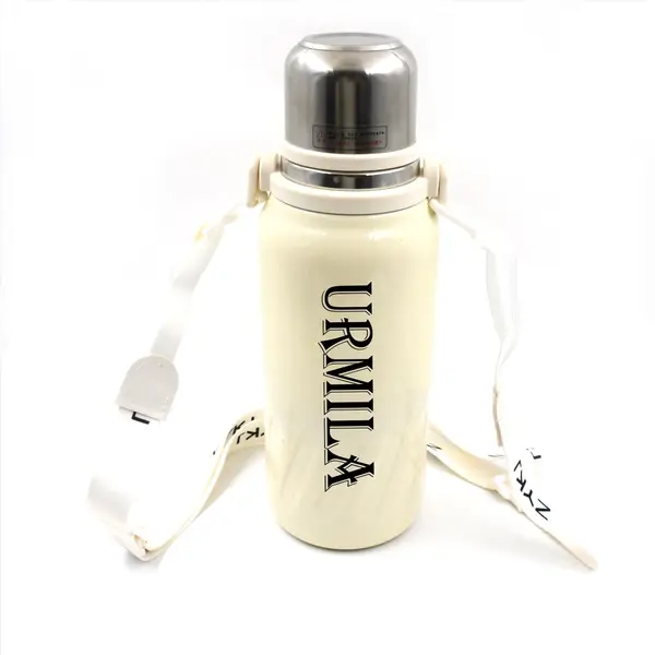 [DSIN 13132] Customize Stainless Steel Vacuum Insulated Water Bottle | Leak Proof Flask for Tea Coffee | Reusable Water Bottle with Hanging Strap | Bottle for Hot & Cold Drinks Wide Mouth Water Flask 1200 ML