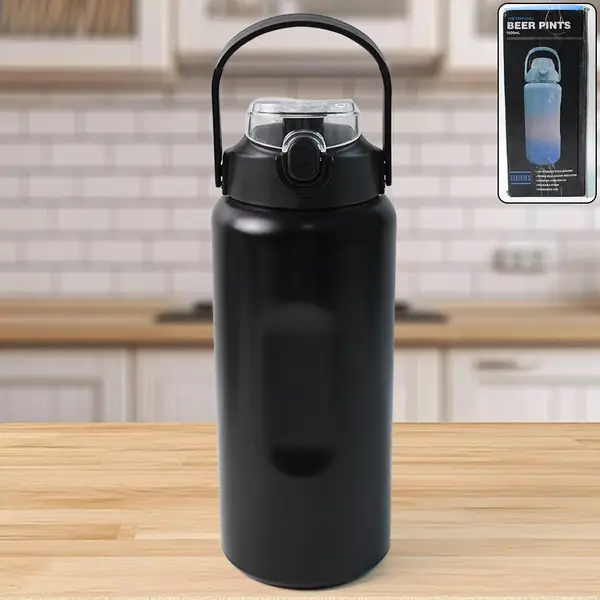 [DSIN 8387] Customize Large Capacity Stainless Steel Insulated Water Bottle 1600ML (1 Pc)