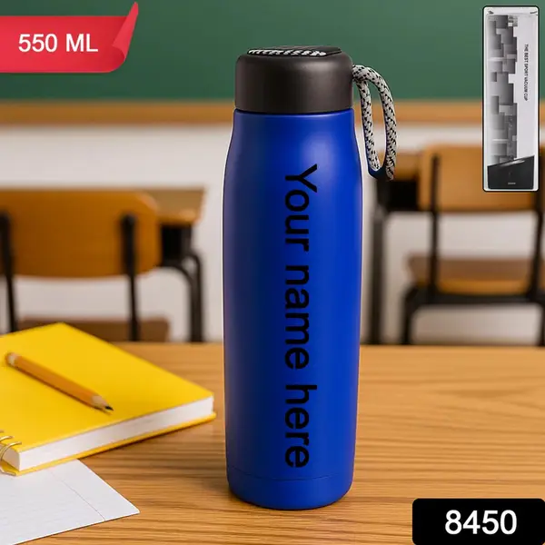 [DSIN 8450] Customize 550ml Leak-Proof Stainless Steel Double Wall Vacuum Insulated Water Bottle (1 Pc)