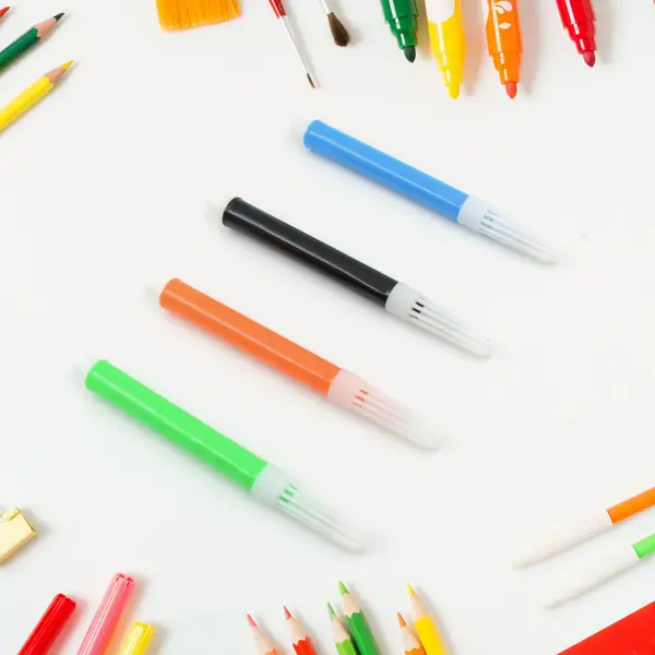 [4823_mini_marker_color_4pc] 4-Piece Waterproof Marker Pen Art Set for DIY Crafts, Kids & Artists