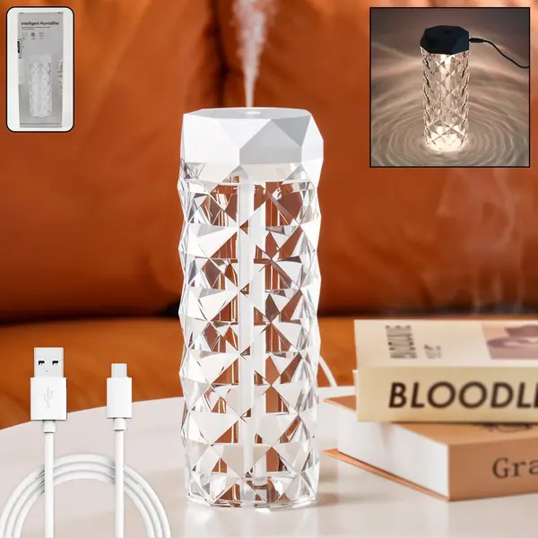 [8466_humidifier_with_led_light_400ml] Humidifier with LED Light Approx 400ml