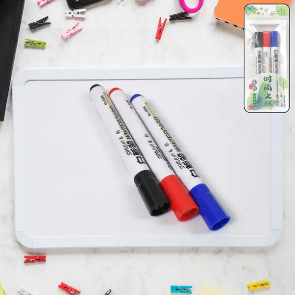 [4274_mix_color_marker_pen_3pc] Mix Color Marker Pen used in all kinds of school, college (3 Pcs Set)