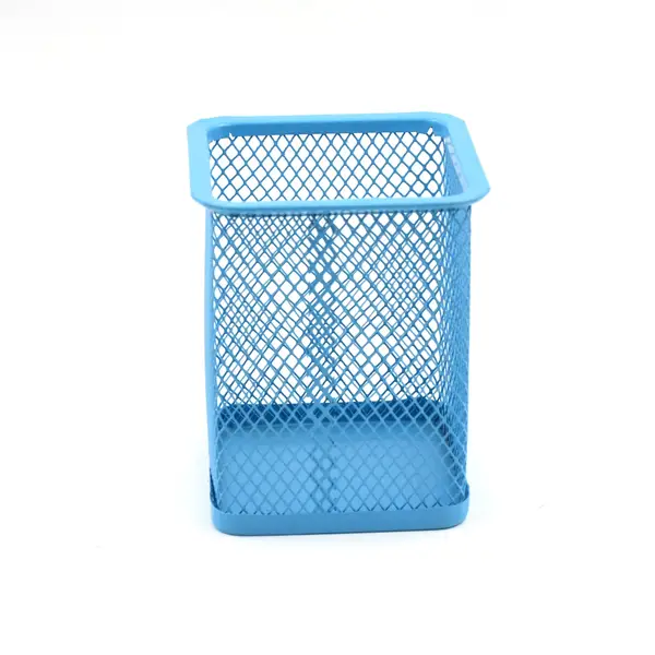 [17842_metal_desk_pen_holder_no2] Pen Holder for Desk, Metal Mesh Holder (1 Pc)