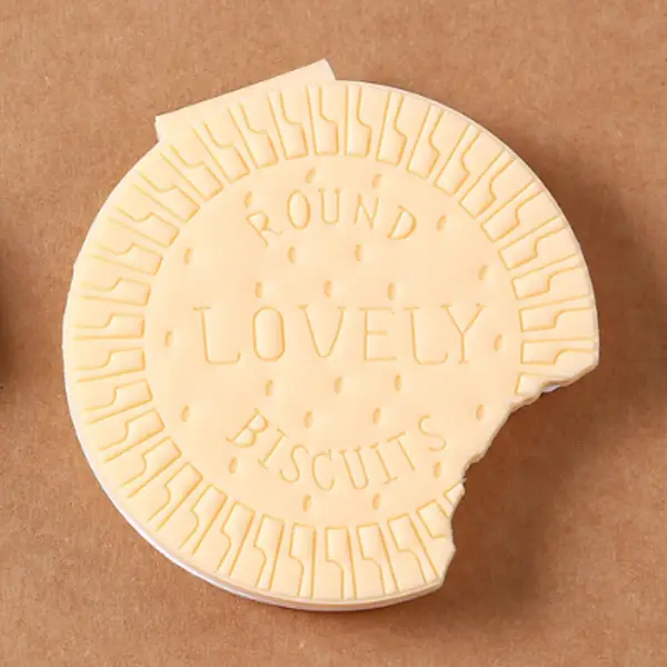 [4145_round_biscuits_diary_1pc] Round Biscuit-Scented Notebook – Fun Writing Copybook (1 Pc)