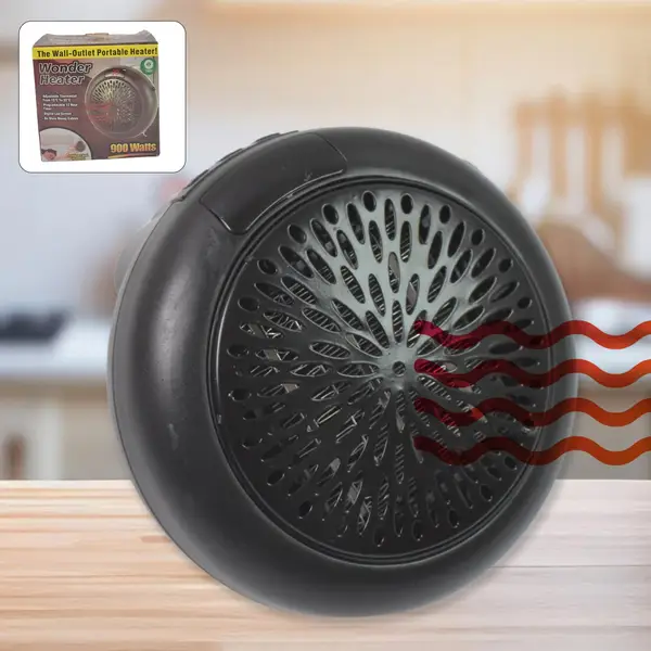 [6441_portable_wall_heater_900w_no1] Room Heater for Home, Office, Camper LED Screen Portable Wall Heater (900W / 1 Pc)