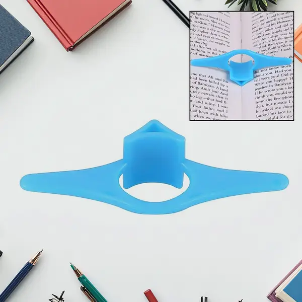 [18149_pla_thumb_book_support_holder] Multi-Function Plastic Thumb Book Support Book Page Holder (1 Pc)