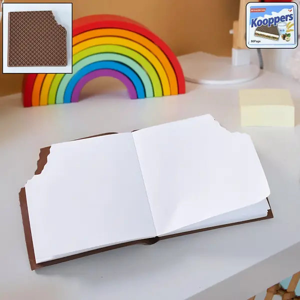 [4359_chocolate_diary_1pc] Chocolate Diary Notebooks Original Chocolate Smell  Writing Practice Book Early Learning Copybook Premium Chocolate Book ( 1Pc Book )
