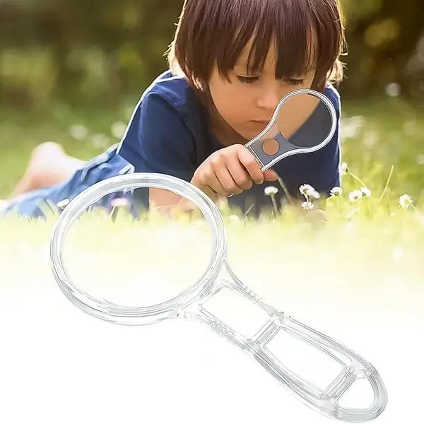 [18519_magnifying_glass_55mm_1pc_no10] Handheld Plastic Magnifying Glasses (1 Pc / 55 MM)
