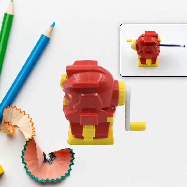 [4110_cartoon_sharpener_big_no2] Sharpener for Pencil with Removable Tray Hardiness Steel Cutter, Kids Teddy Shaped Pencil Sharpener Machine, Birthday Return Gift Stationary Gifts