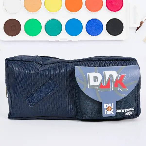 [12413_pencil_zip_pouch_1pc_no19] Pencil Pouch With Zipper, Students Pencil Case Large Capacity, Makeup Pouch, Stationery Bag (1 Pc)
