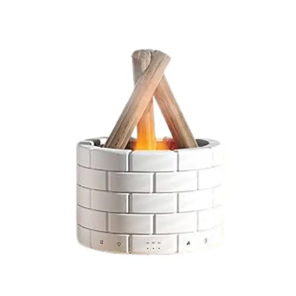 [13584_bonfire_shape_humidifier_1pc] Bonfire Shaped Diffuser Essential Oil Diffuser Multi Function Flame Oil Diffuser (1 Pc)