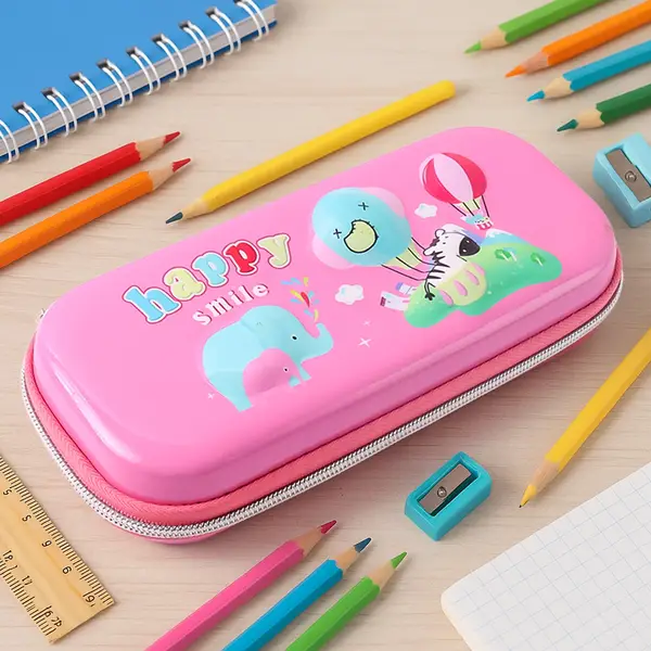 [19225_kids_cartoon_printed_pencil_case_1pc] Kids Cartoon Printed Pencil Case (1 Pc)
