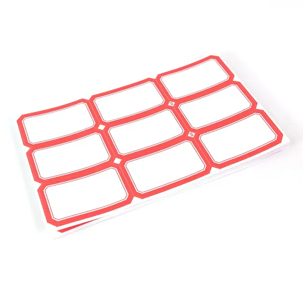 [19246_writable_label_sticker_1_sheets_no8] Multipurpose Writable Blank Label Sticker Sheets (1 Sheet)