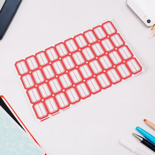 [19244_writable_label_sticker_1_sheets_no6] Multipurpose Writable Blank Label Sticker Sheets (1 Sheet)