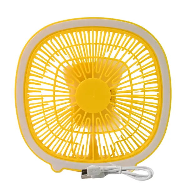 [18427_deskstop_fan_with_light_no1] USB PORTABLE MINI DESK FAN WITH LIGHT (1 PC)