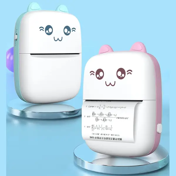 [8838_mini_pocket_printer_with_roll] Pocket Mini Bluetooth Thermal Printer – Wireless Smart Printer for Photos (Includes 1 Roll Paper)