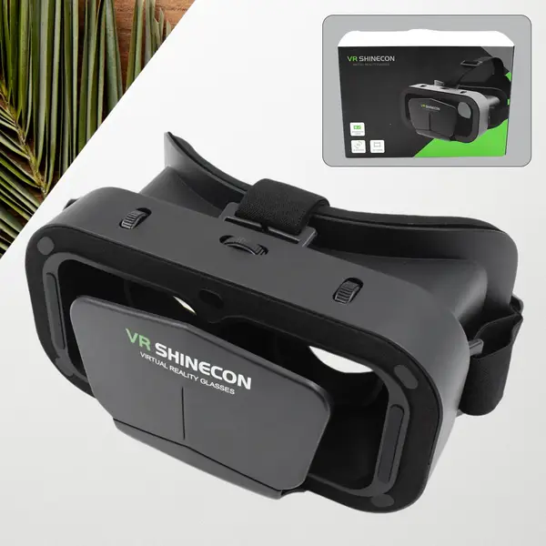 [12837_3d_virtual_reality_box_1pc] 3d VR Headset Compatible with iPhone & Android Virtual Reality VR Goggles For 3D VR Movies Video Games (1 Pc)