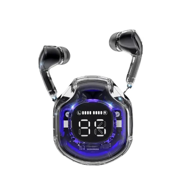 [13260_led_display_wireless_bluetooth] Wireless Bluetooth 5.3 In-Ear with Microphones, 200mAh Battery (1 Pc)