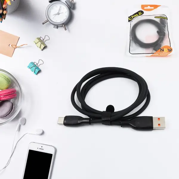 [13171_type_c_charging_cable_1mtr] Type C data cable Fast Charging Cable (1 Mtr. Approx / 1 Pc)
