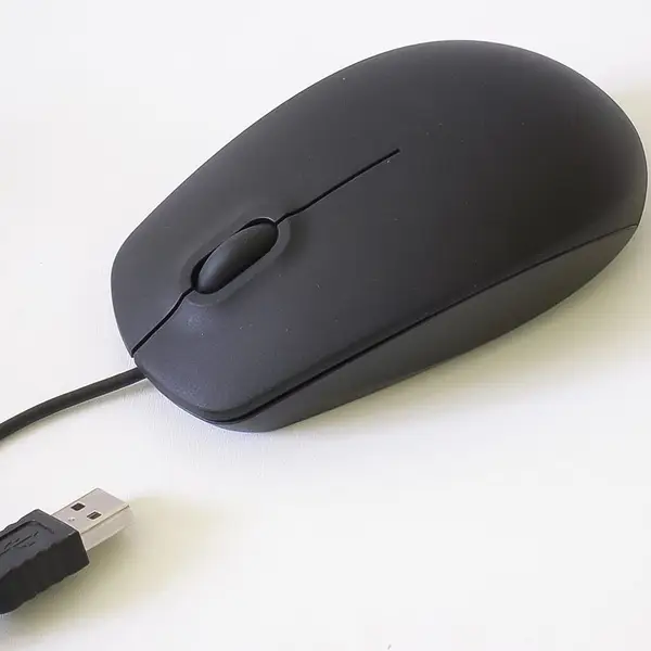 [13506_wired_optical_mouse_1pc_no4] Computer / Laptop Wired Optical Mouse, M- 111 (1 Pc)