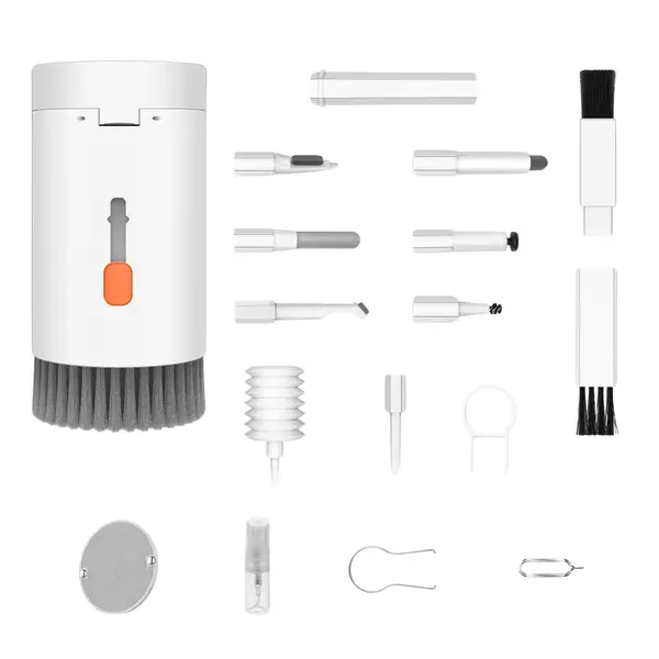 [12908_20in1_multi_cleaner_kit] 20-in-1 Keyboard Cleaner Kit – Electronic Cleaning Brush, Spray & Tools for Laptop, Phone, Camera & More