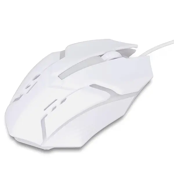 [13504_colorful_lighting_wired_mouse_no7] USB Wired Mouse, Gaming Mouse Colorful / Lighting Luminous  (1 Pc / Wihte)