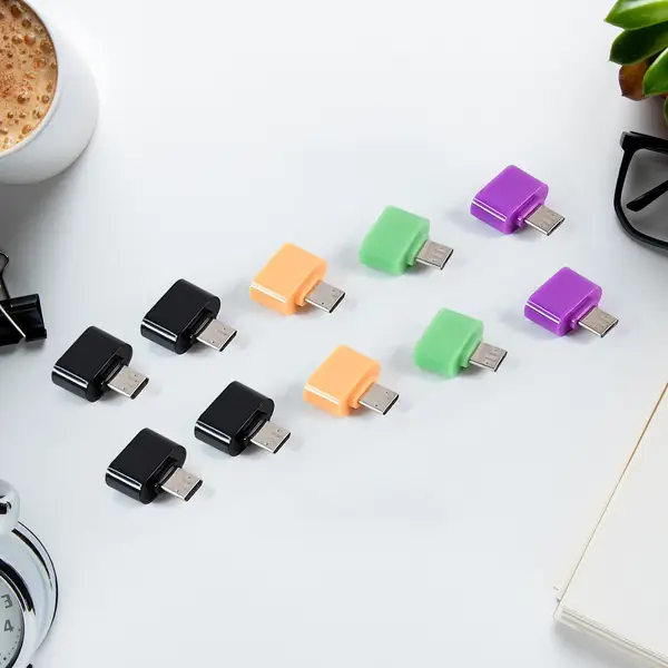 [14487_micro_usb_otg_converter_10pc] Micro USB OTG Adapter Converter (10 Pcs Set)