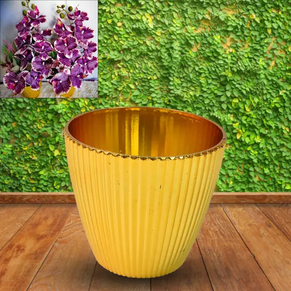 [18913_plastic_flower_pot_1pc] Plastic Flower Valencia (Pot) Home and Outdoor (1 Pc)