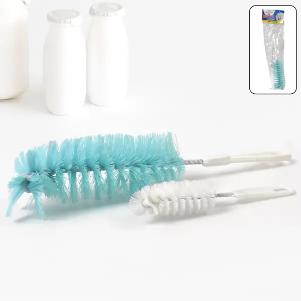 [1527_bottle_cleaning_brush_g3003] Long Handle Bottle Brush for Jars, Bottles & Containers Cleaning