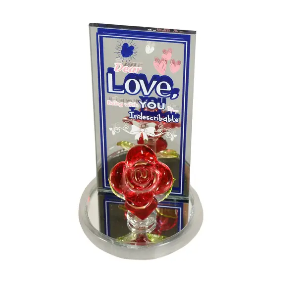 [17530_lovely_rose_gift_showpiece] Lovely Rose Showpiece – Romantic Gift Set for All Occasions (1 Pc)