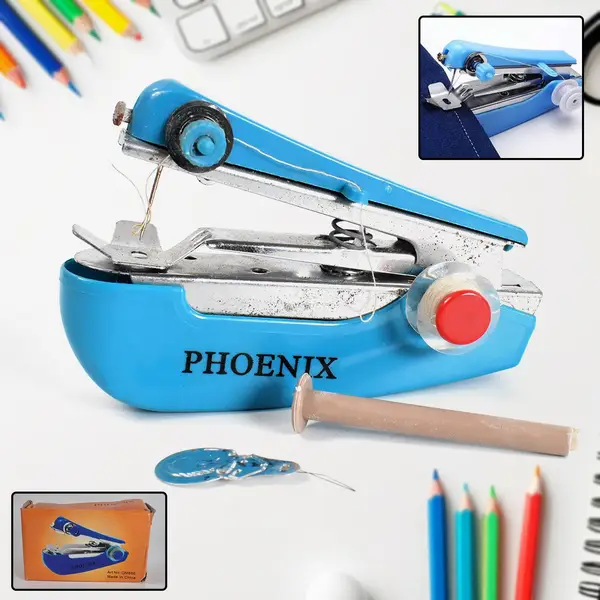 [1237_mini_sewing_machine] Handy Portable Mini Sewing Stapler Machine for Garment & Cloth